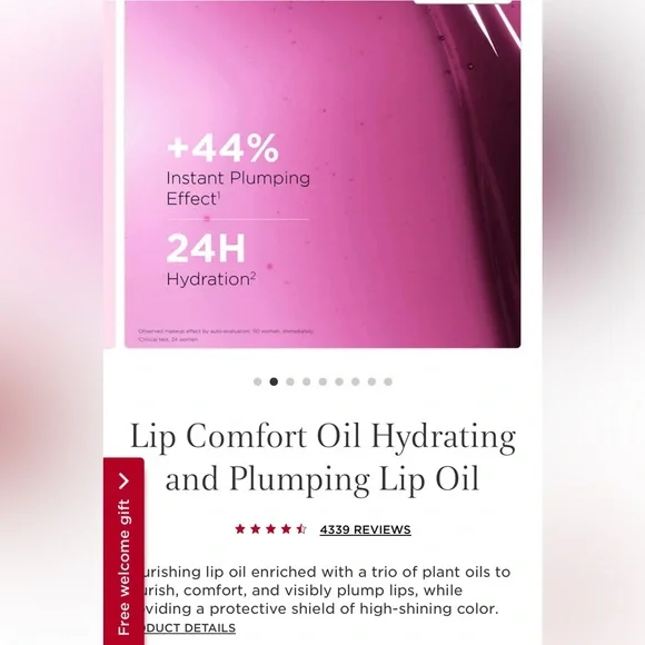 Clarins Lip Comfort Oil Intense - Plum - Picture 2 of 4